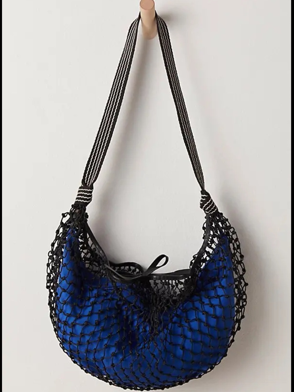 New Free People Silver Springs Hobo Sling Bag Purse Handbag